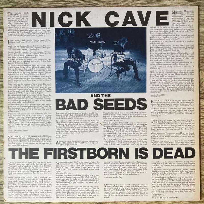 Nick Cave & the Bad Seeds - The Firstborn Is Dead LP/Album (1985 UK import) VG-/VG+