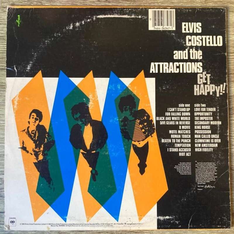 Elvis Costello & the Attractions - Get Happy!! LP/Album (1980 US import) VG/VG