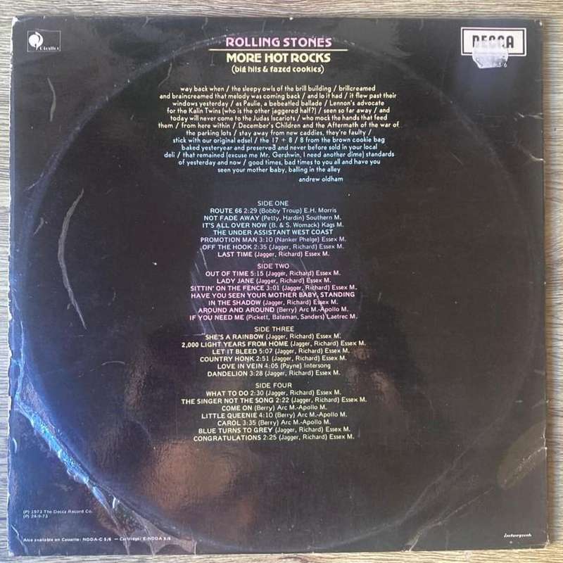 Rolling Stones - More Hot Rocks 2xLP/Comp. (1973 SA press) VG/VG/VG