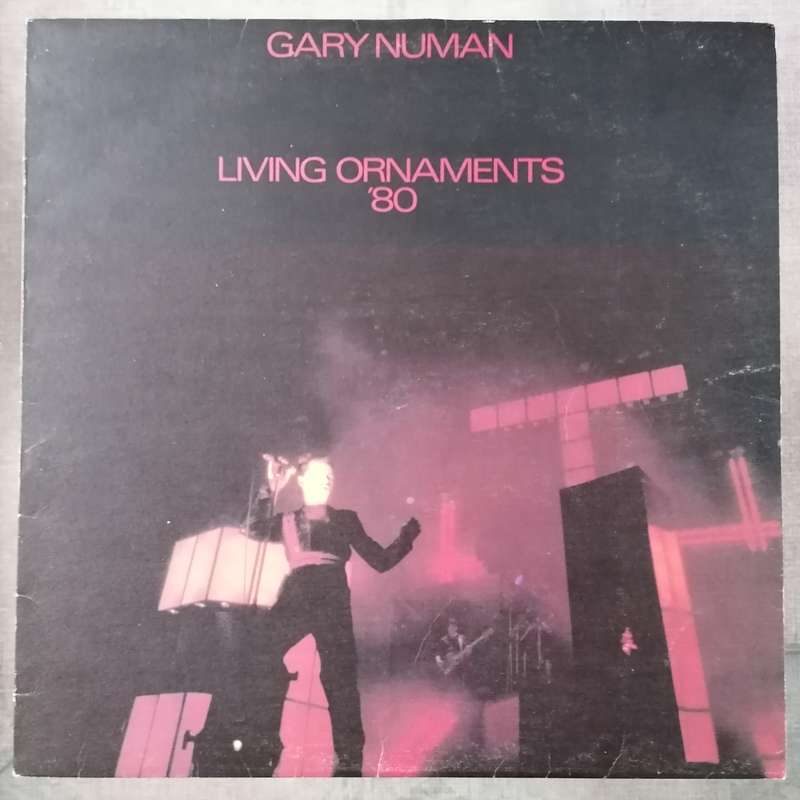 Gary Numan - Living Ornaments '80 LP/Album (1981 UK import) G+/VG+