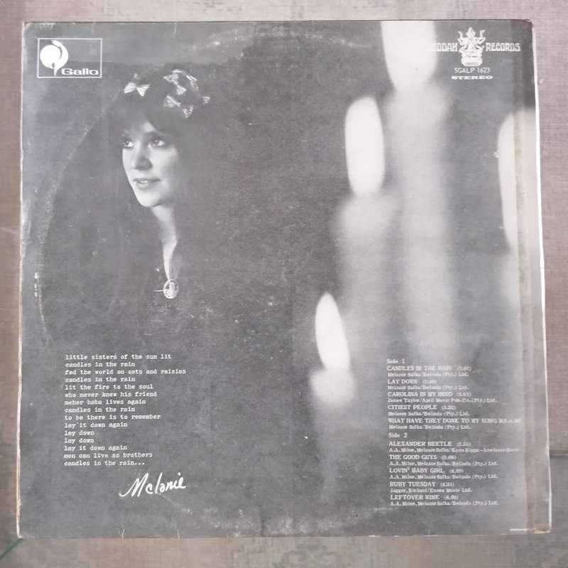 Melanie - Candles In the Rain LP/Album (1970 SA press) VG/VG+