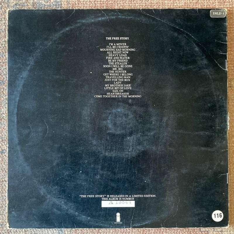Free - The Free Story 2xLP/Comp. (1973 SA press) G+/G+/VG