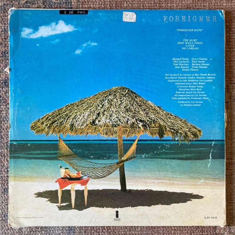 Cat Stevens - Foreigner LP/Album (1973 SA press) G+/VG