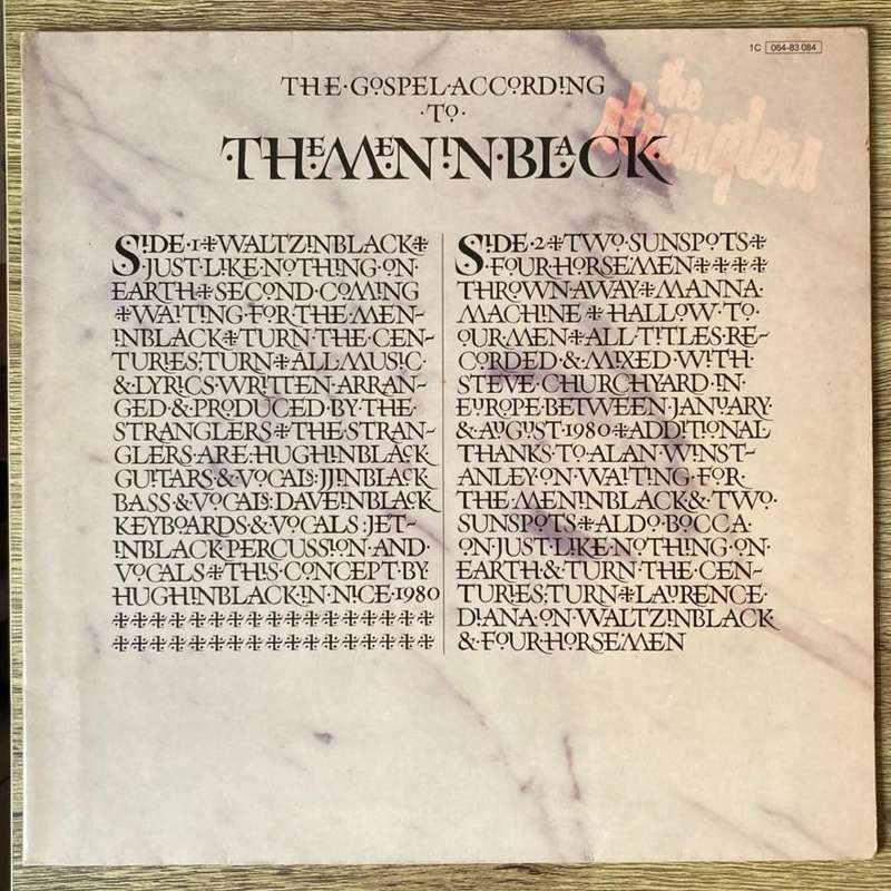 The Stranglers - The Gospel According To the Meninblack LP/Album (1981 German import) VG/VG+