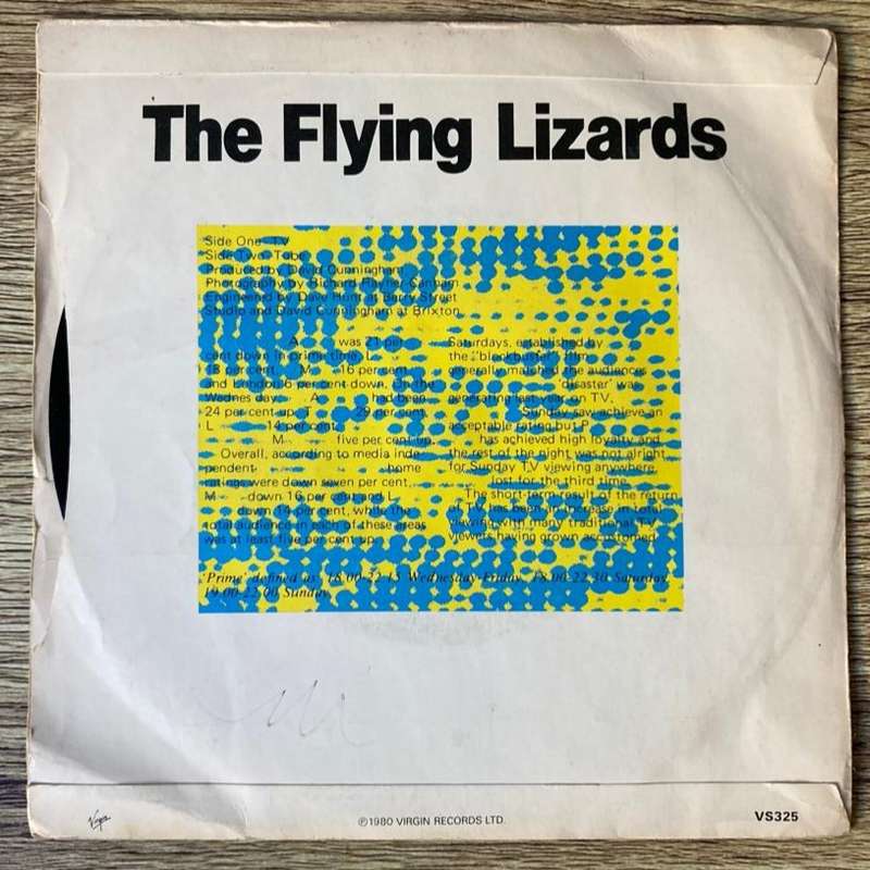 The Flying Lizards - TV 7"/single (1980 UK import) VG+/VG