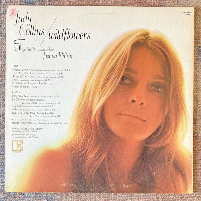 Judy Collins - Wildflowers LP/Album (1967 US press) VG/VG+