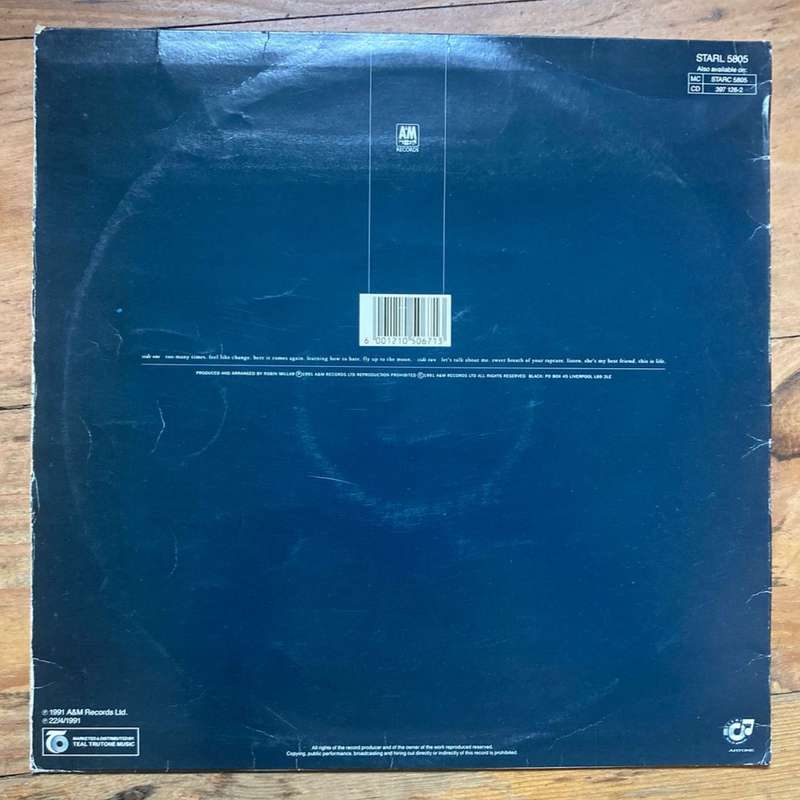 Black (self-titled) LP/Album (1991 SA press) VG/VG