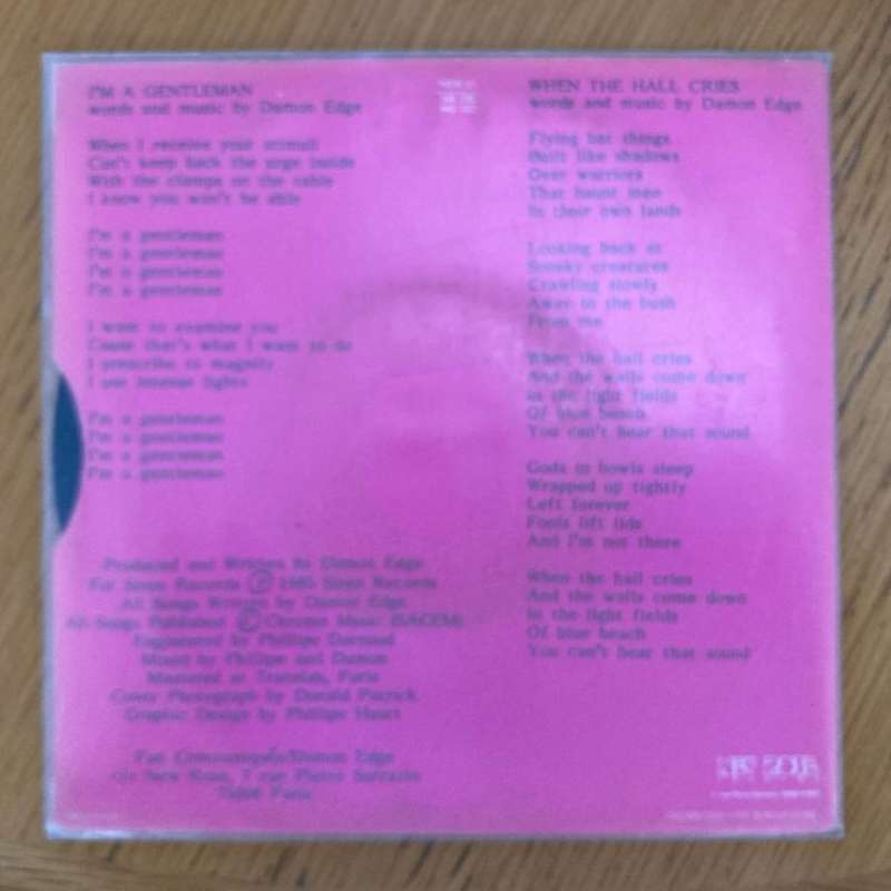 Damon Edge - I'm a Gentleman 7"/single (1985 French import) VG+/VG