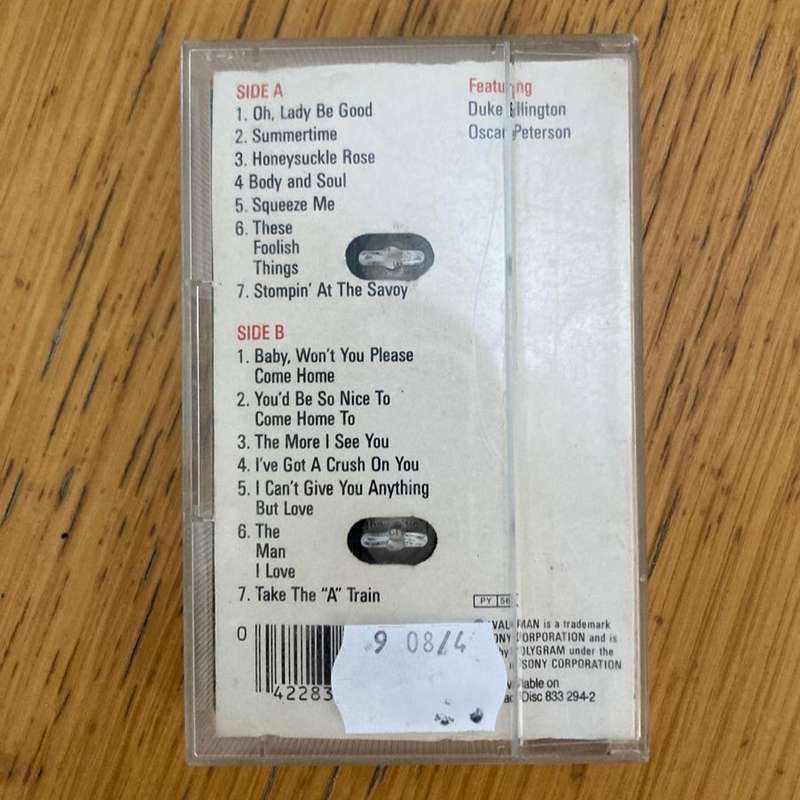 Ella Fitzgerald - Live Cassette/Comp. (1987 UK import) VG