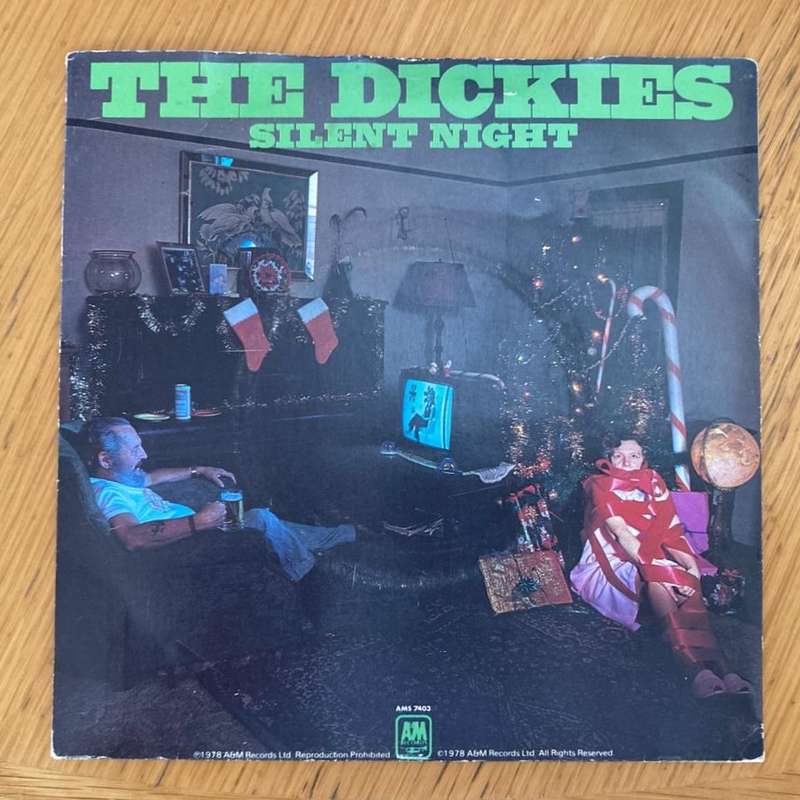 The Dickies - Silent Night 7"/single (1978 UK import white vinyl) VG/VG