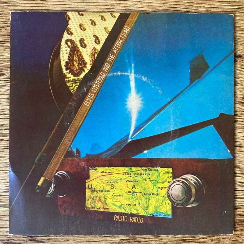 Elvis Costello & the Attractions - Radio Radio 7"/single (1978 UK import) VG/VG+