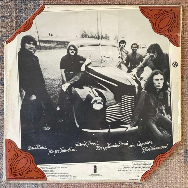 Traffic - Shoot Out At the Fantasy Factory LP/Album (1973 SA press) VG/VG