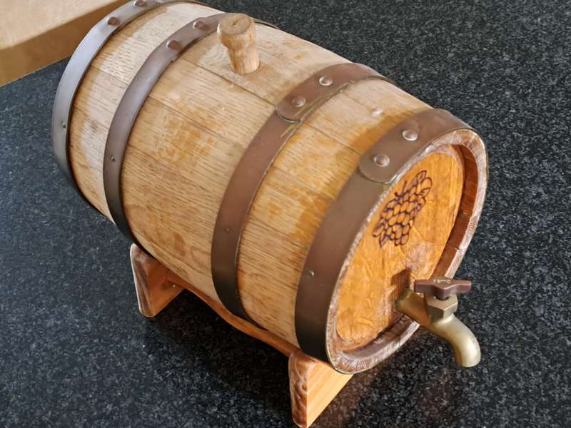 Vintage Oak Wine Keg (small)