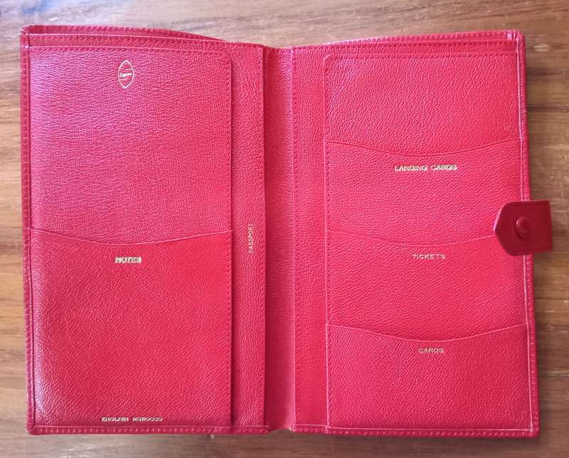 Vintage 'Empress' Travel Wallet (Real Leather)