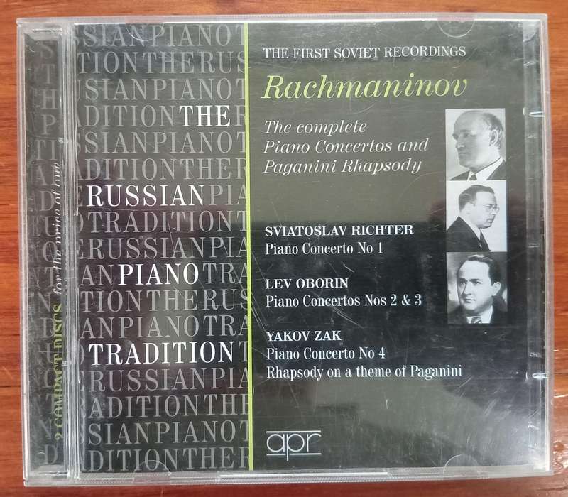 Rachmaninov: Piano Concertos & Paganini Rhapsody (2CDs, First Soviet Recordings)
