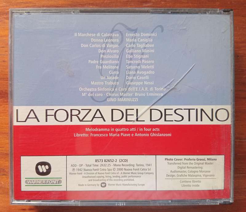 Verdi: La Forza del Destino (2CDs, Recorded 1941)