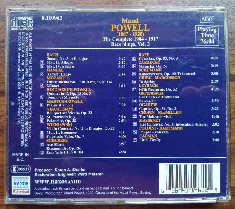 Maud Powell: Complete Recordings Vols. 1, 2 & 4