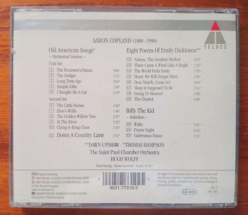 Copland: American Songs (Upshaw, Hampson)