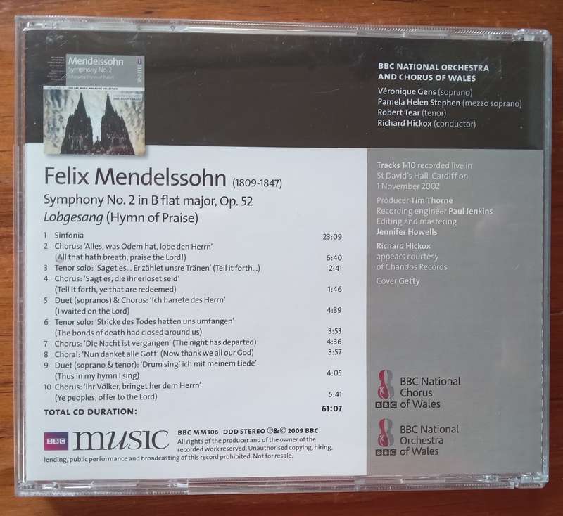 Mendelssohn: Symphony No. 2