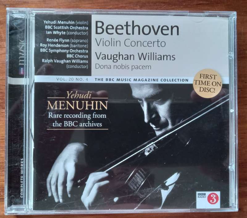 Beethoven: Violin Concerto, Vaughan Williams: Dona nobis Pacem