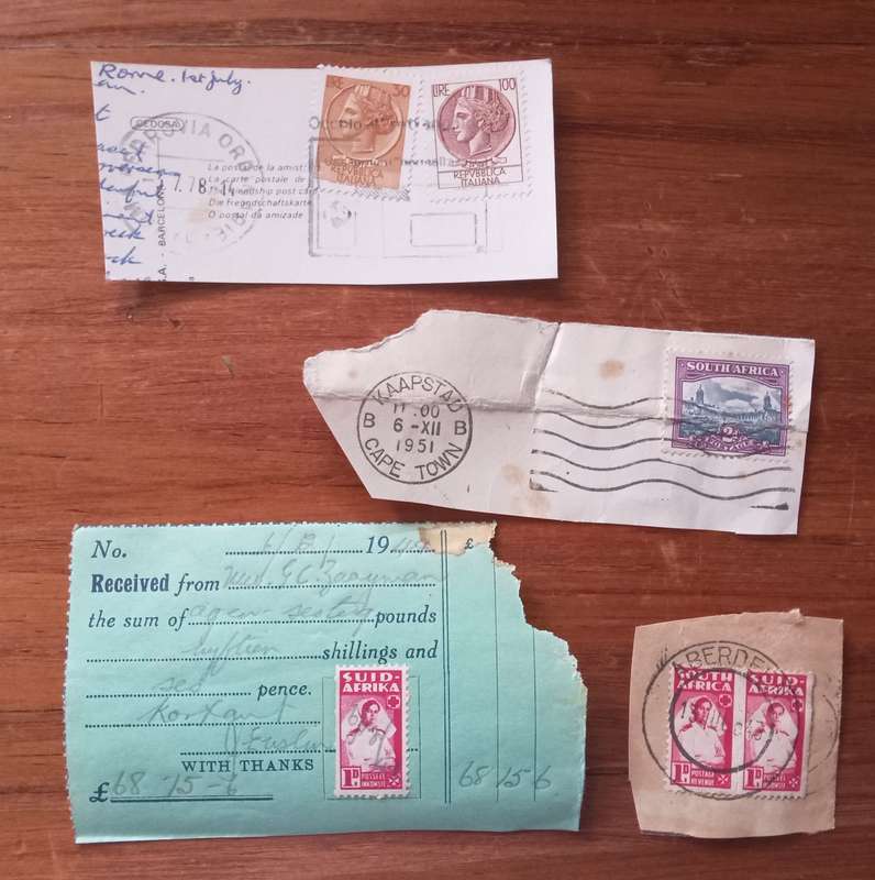 Small Lot of SA and Italian Stamps