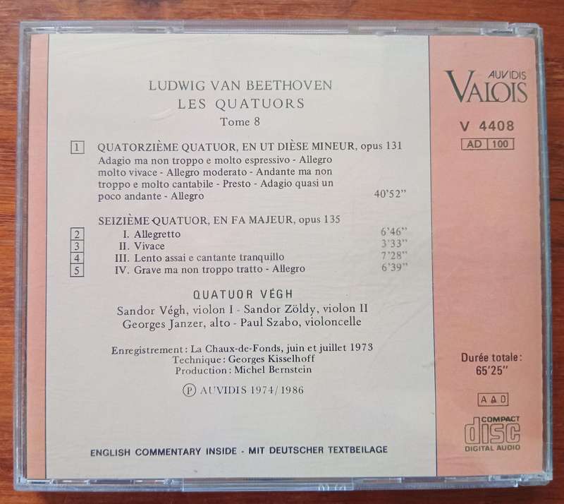Beethoven: String Quartets Nos. 14 & 16 (Vegh Quartet)