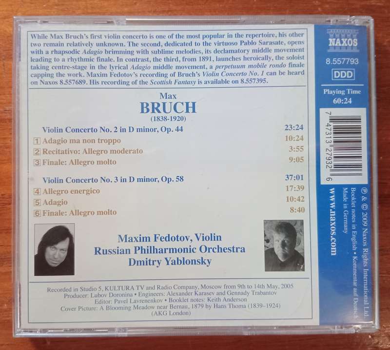 Bruch: Violin Concertos Nos 2 & 3