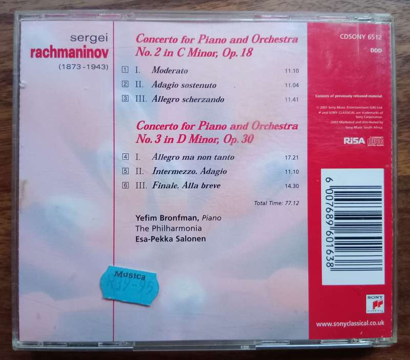 Rachmaninov: Piano Concertos Nos. 2 & 3 (Bronfman)