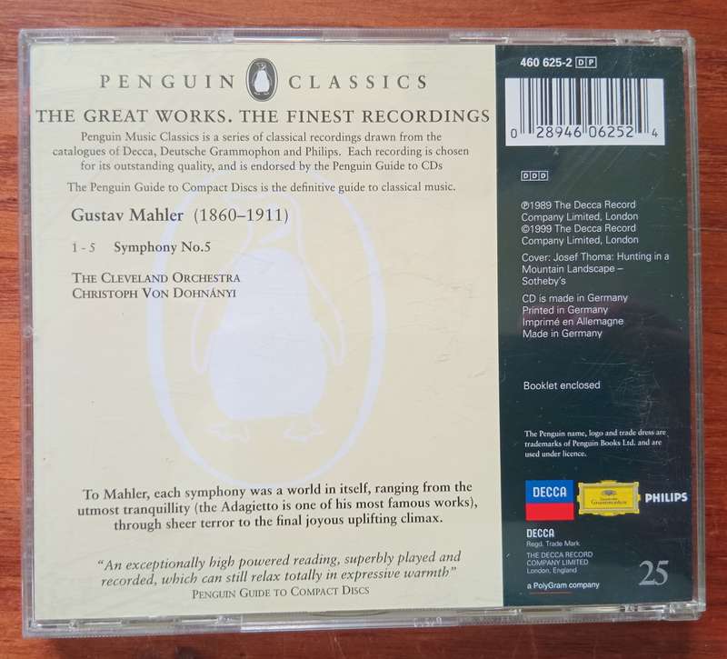 Mahler: Symphony No. 5 (Dohnanyi)