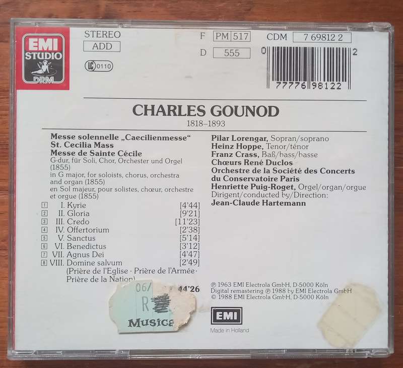 Gounod: St. Cecilia Mass (Hartemann)