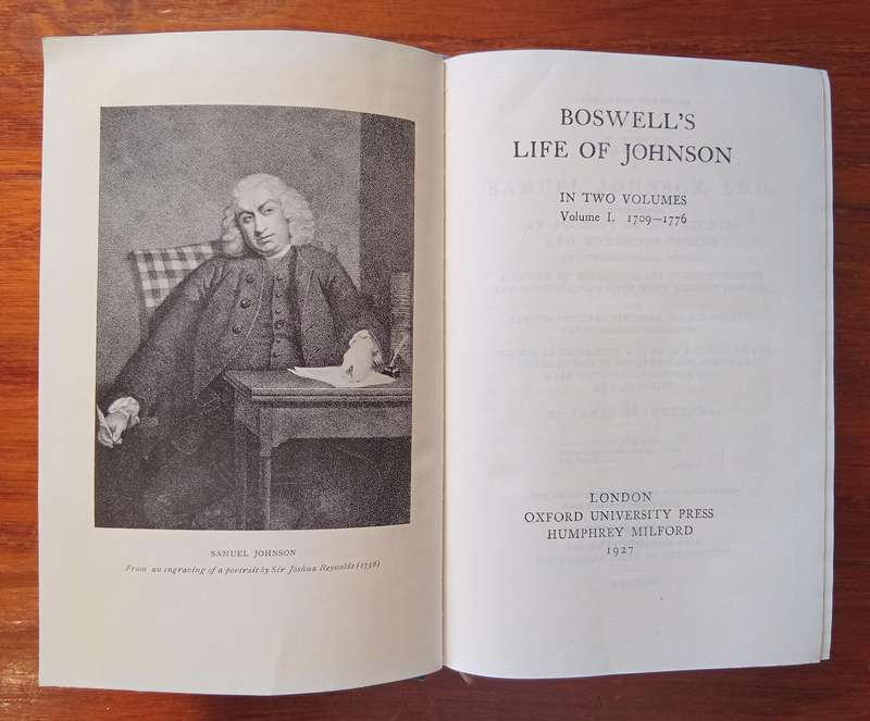 Boswell's Life of Johnson (2 Vols in One)