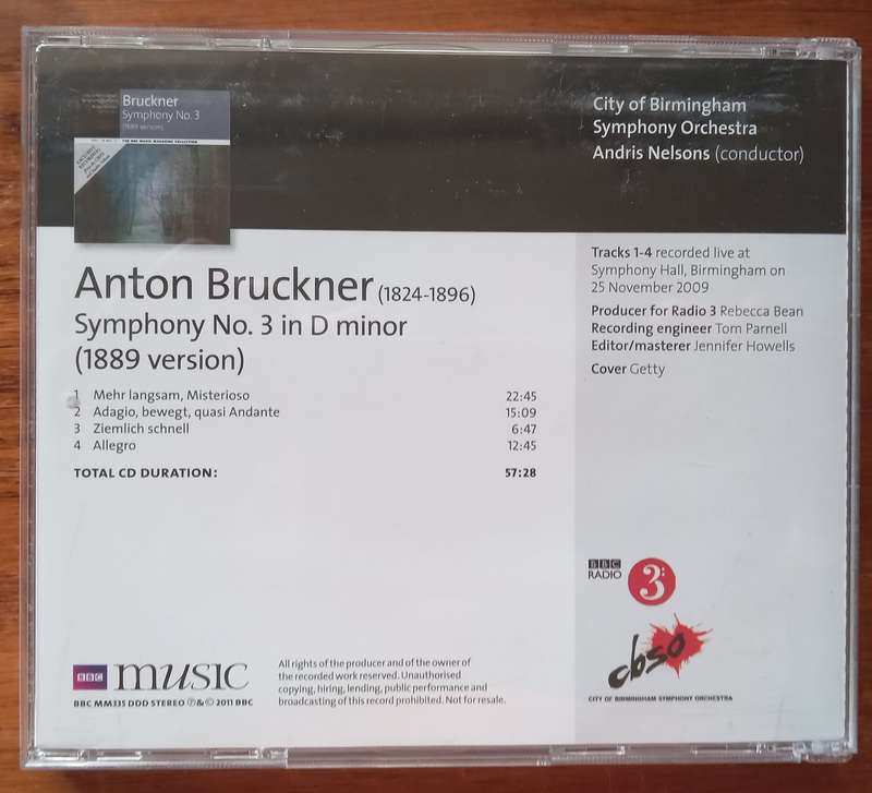 Bruckner: Symphony No. 3