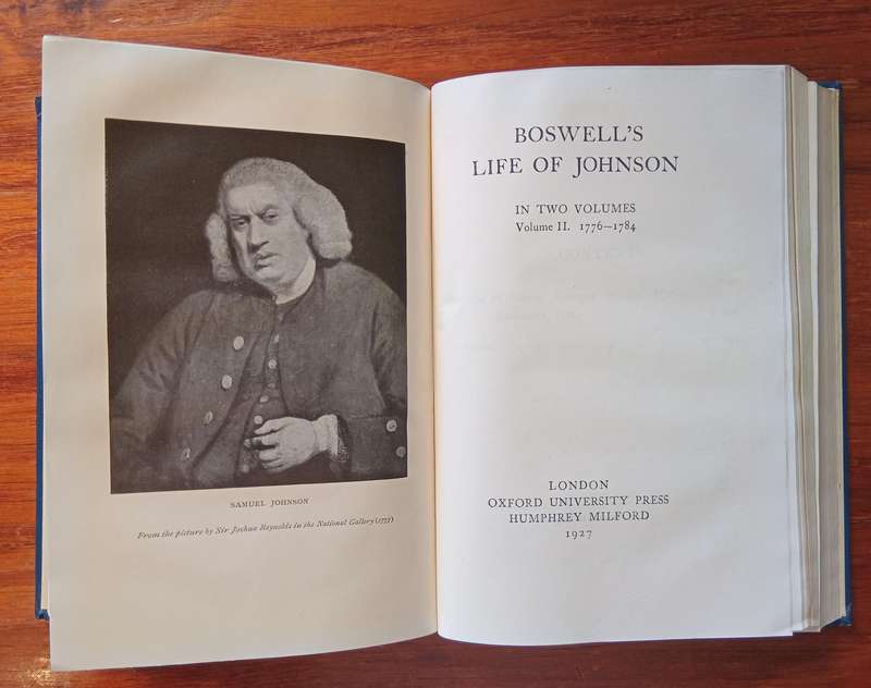 Boswell's Life of Johnson (2 Vols in One)