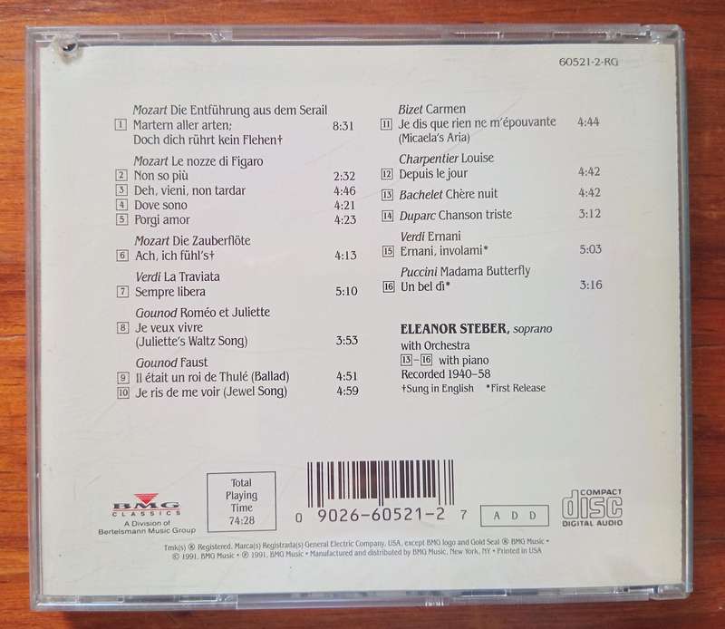 Eleanor Steber: Mozart & Gounod Arias