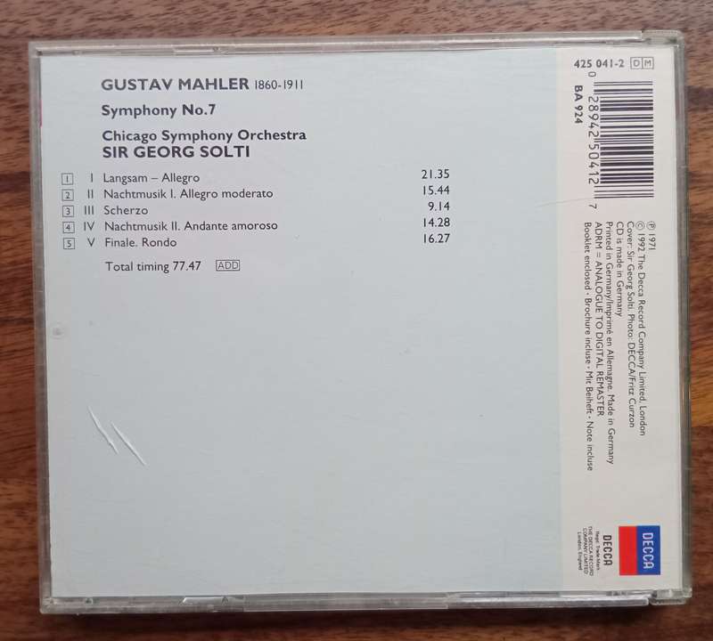 Mahler: Symphony No. 7 (Solti)