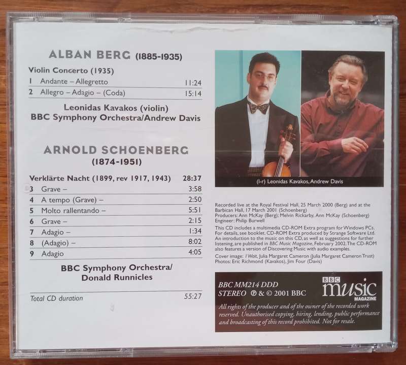 Berg: Violin Concerto & Scoenberg: Verklarte Nacht