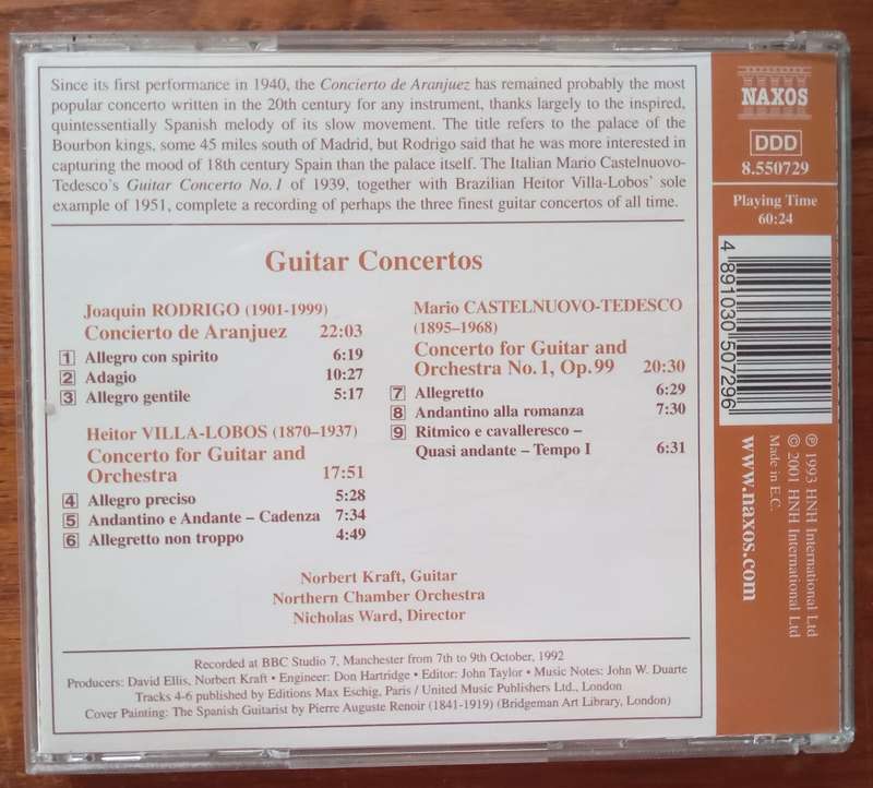 Rodrigo, Villa-Lobos, Castelnuovo-Tedesco: Guitar Concertos