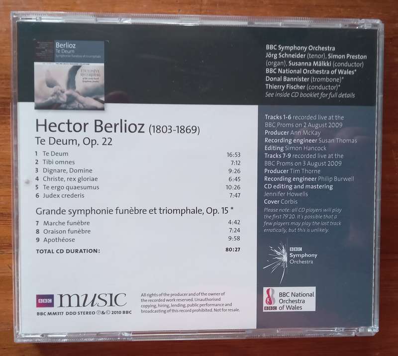 Berlioz: Te Deum, Symphonie funebre et Triomphale