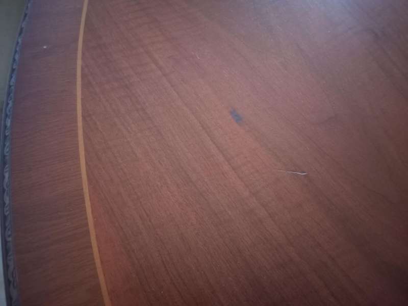 Ornate Solid Wood Coffee Table with Decorative Carving