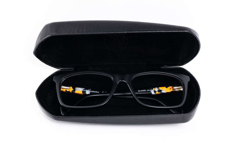 Mens Diesel RX Eyeglass Frames DL5089-002 in Black 54mm