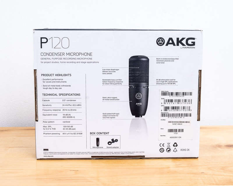 AKG P120 Studio Condenser Microphone Black XLR
