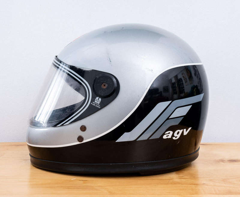 Vintage AGV KR-2000 Full Face Motorbike Helmet 1980s/90s - Made in Italy