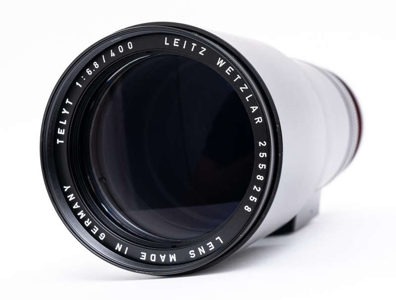 Leica Telyt 400mm F6.8 R Lens Leitz Wetzlar w/ Box & Shoulder Stock 400/6.8