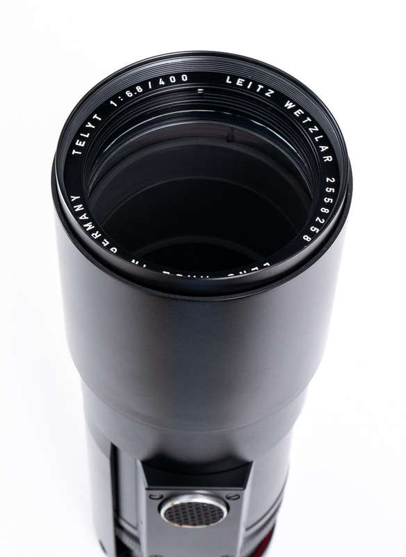Leica Telyt 400mm F6.8 R Lens Leitz Wetzlar w/ Box & Shoulder Stock 400/6.8