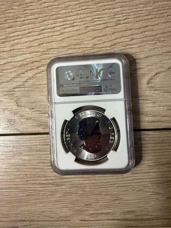 2016 Canada Silver $5 Predator Series Cougar First Release NGC MS69