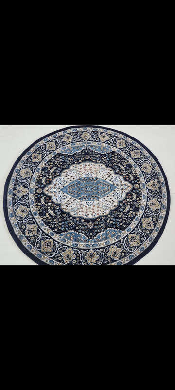 Round Tabriz design persian carpet