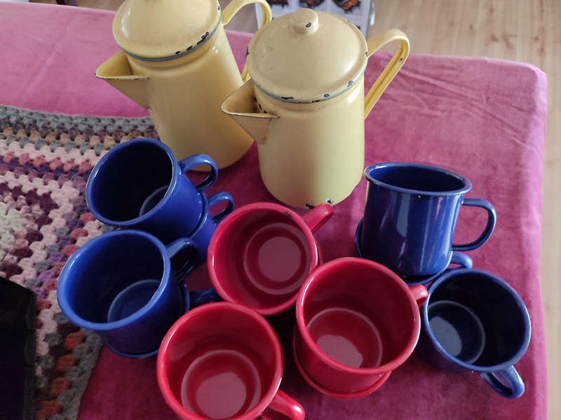 Enamel Coffee Set Bundle