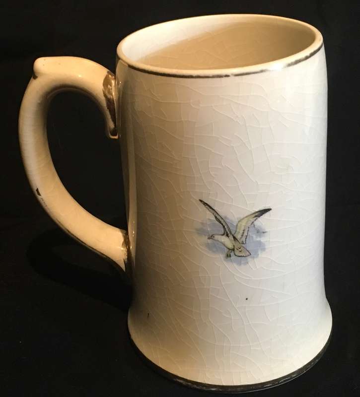 Sadler Beer Stein Tankard with Large Galleon Masked Sailing Ship - Vintage