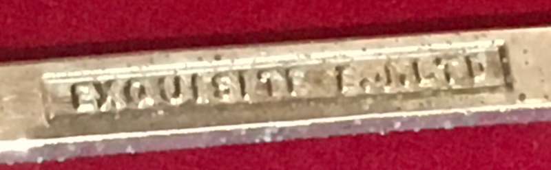 Commemorative boxed spoon set by Exquisite E.J Co - Silver Jubilee 1977