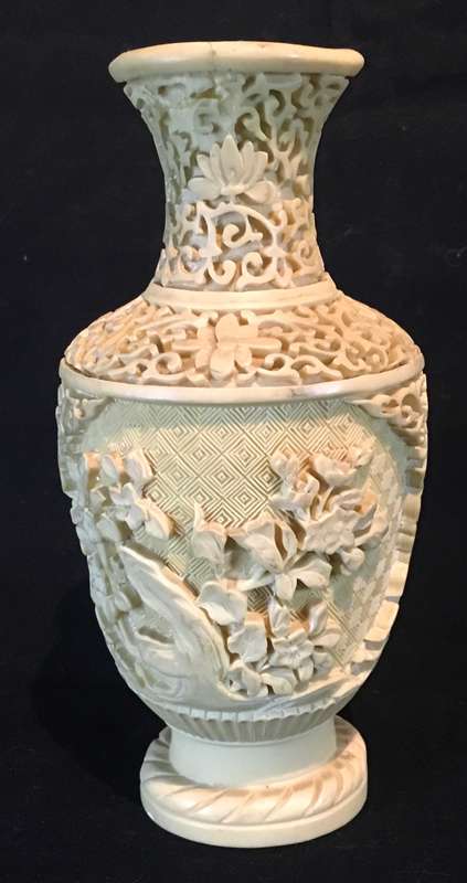 Cinnabar vase